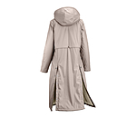 Manteau de pluie long � capuche doubl� en fourrure Teddy  Paris