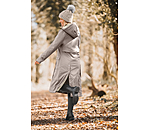 Manteau de pluie long � capuche doubl� en fourrure Teddy  Paris