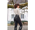 Pantalon d'équitation taille haute thermique pro à fond intégral Grip  Elodie