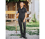 Tenue  polo en coton en noir