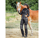 Tenue  Veste bi-mati�re en polaire ni d'abeille en anthracite