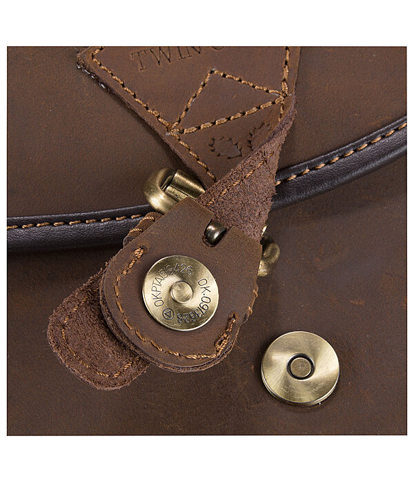 Sacoche de selle en cuir vritable  Himalaya