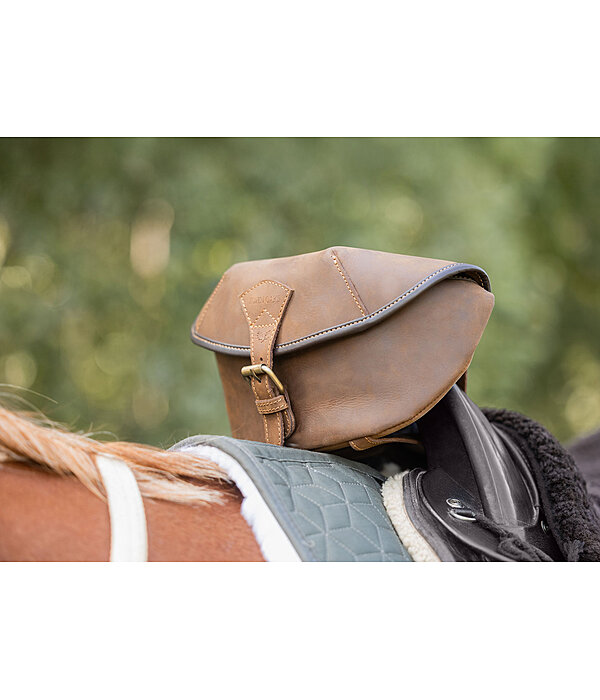 Sacoche de selle en cuir vritable  Himalaya