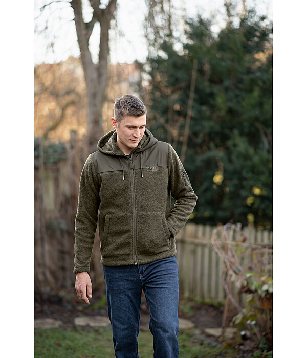 Veste bi-mati�re en polaire Teddy  Chayton