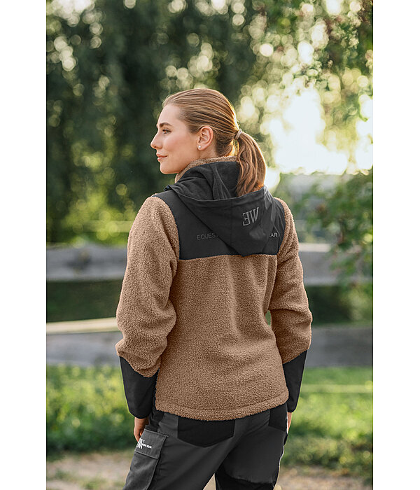 Sweat � capuche en polaire sherpa avec capuche amovible