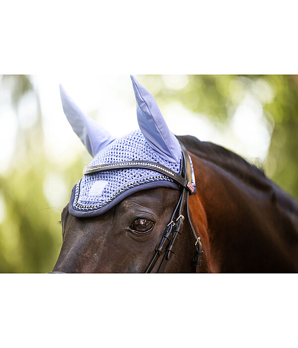 Bonnet anti-mouches en maille crochet�e  Twotone & Crystal