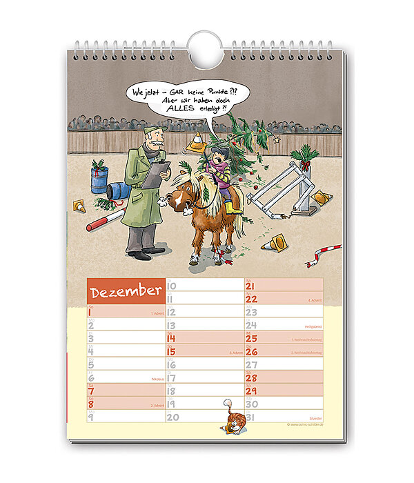 Geschichten vom Pferd - Comic Kalender 2026