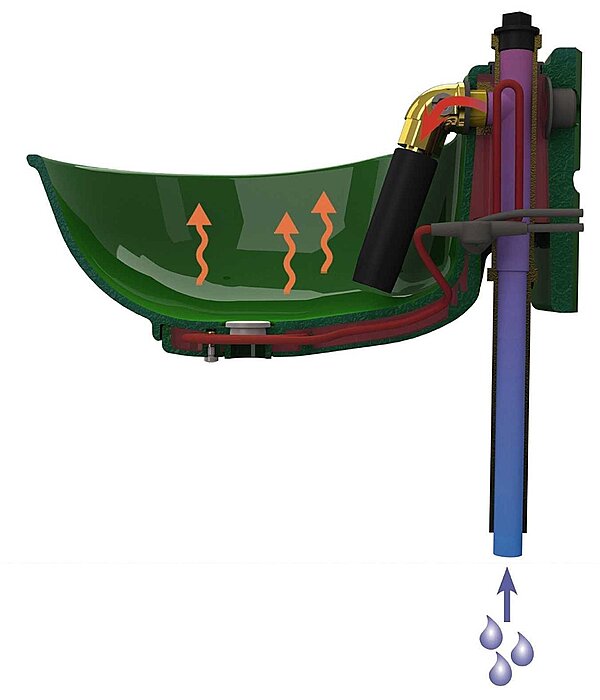 Abreuvoir antigel  soupape tubulaire - 230 volts