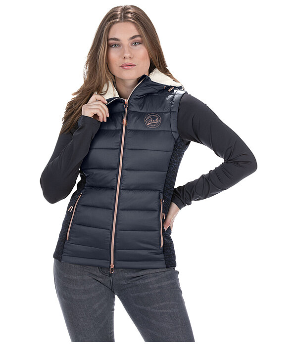 Gilet d'�quitation bi-mati�re � capuche  Liah