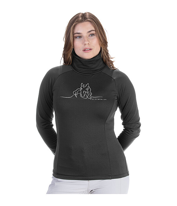 T-shirt col roul� � manches longues en stretch Performance  Phoebe