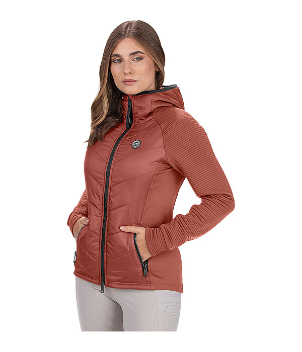 Veste stretch bi-mati�re � capuche  Lene