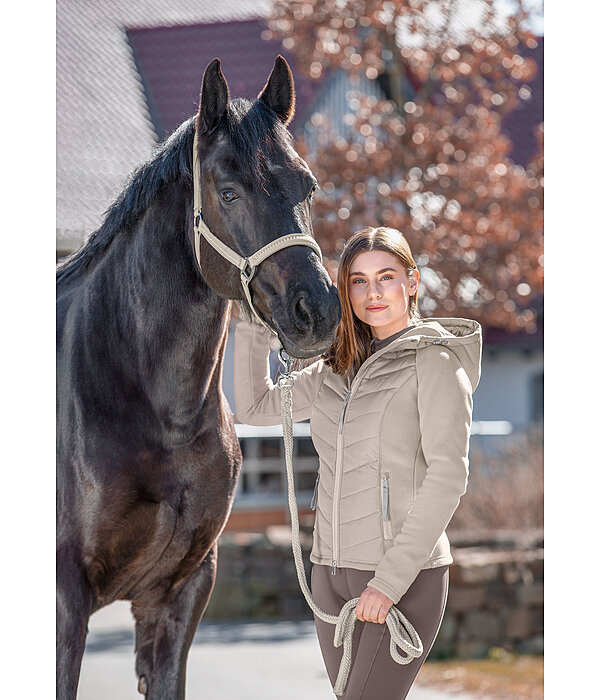 Veste bi-matire  capuche  Elisa