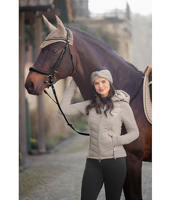 Veste bi-mati�re � capuche  Elisa