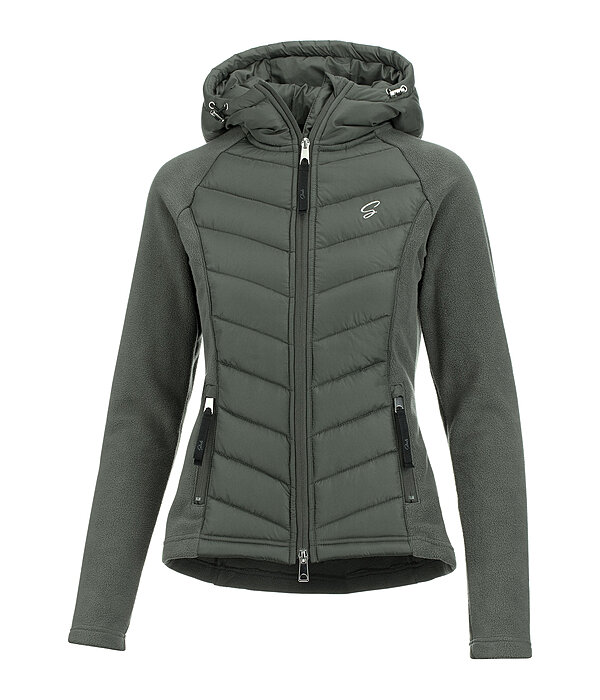 Veste bi-matire  capuche  Elisa