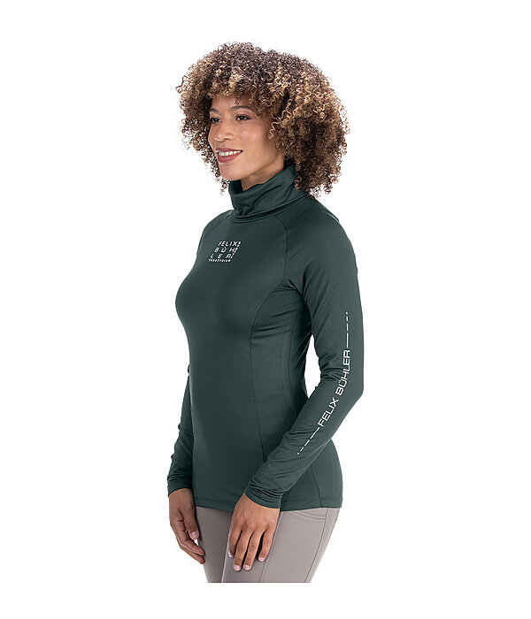T-shirt col roul� en stretch � manches longues  Performance Jonna