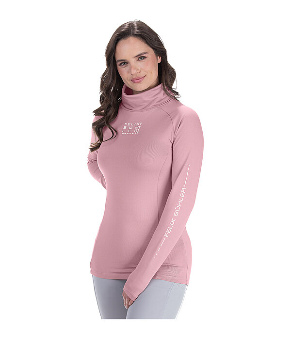 T-shirt col roul� en stretch � manches longues  Performance Jonna
