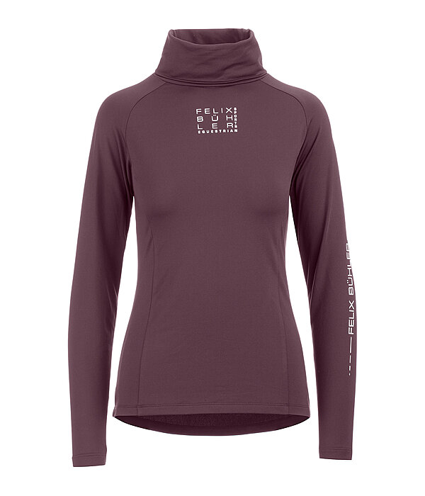 T-shirt col roul� en stretch � manches longues  Performance Jonna