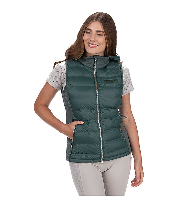 Gilet bi-mati�re � capuche  Josy