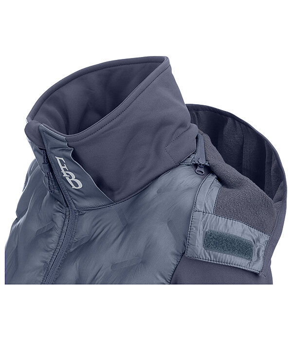 Veste bi-mati�re � capuche  Lina