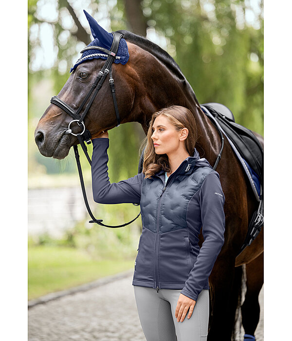 Veste bi-mati�re � capuche  Lina