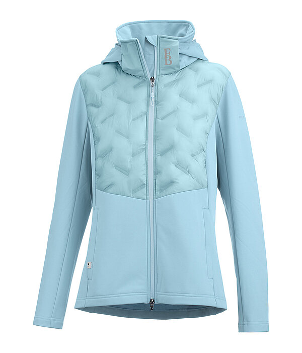 Veste bi-mati�re � capuche  Lina