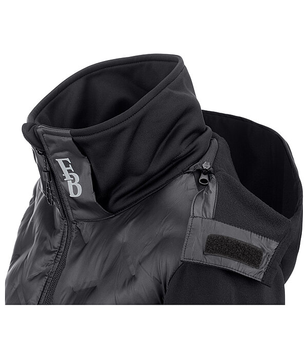 Veste bi-mati�re � capuche  Lina