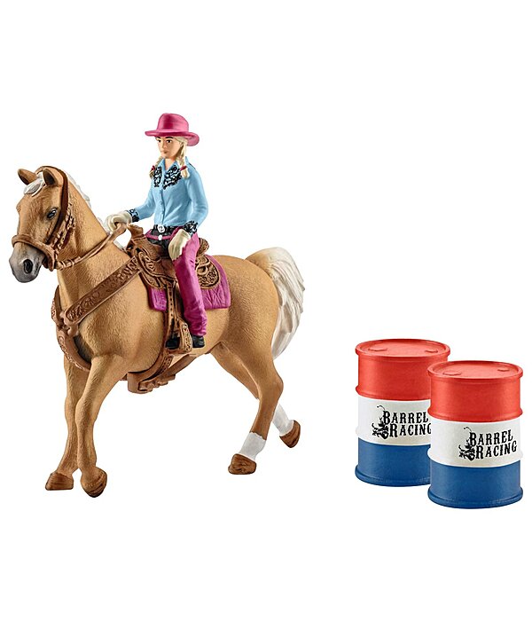 Set Barrel racing avec cowgirl