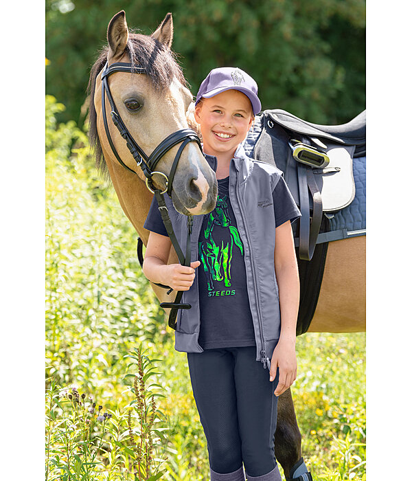 Gilet d'équitation stretch bi-matière Enfant  Hedi