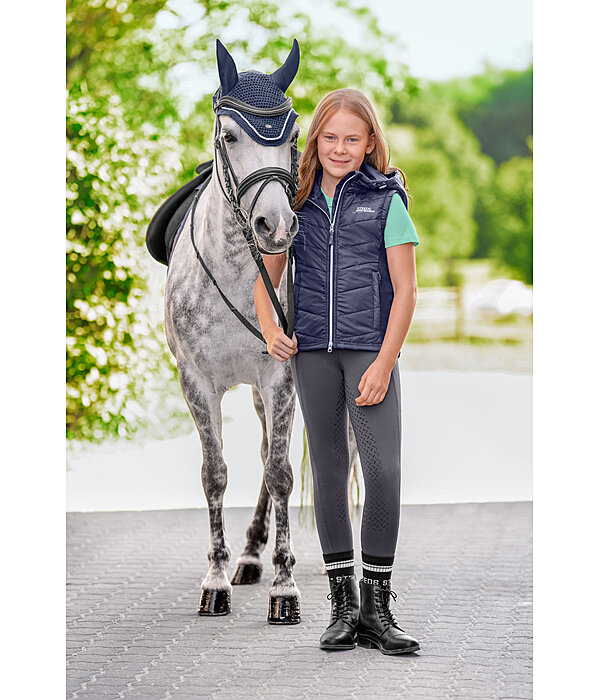 Gilet matelass� bi-mati�re enfant  Isis