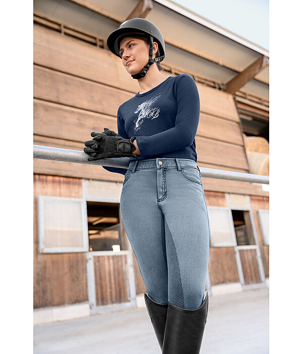 Pantalon d'�quitation en jean enfant  Demi