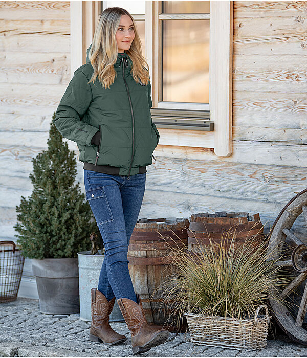Tenue western  veste d'hiver en vert pin